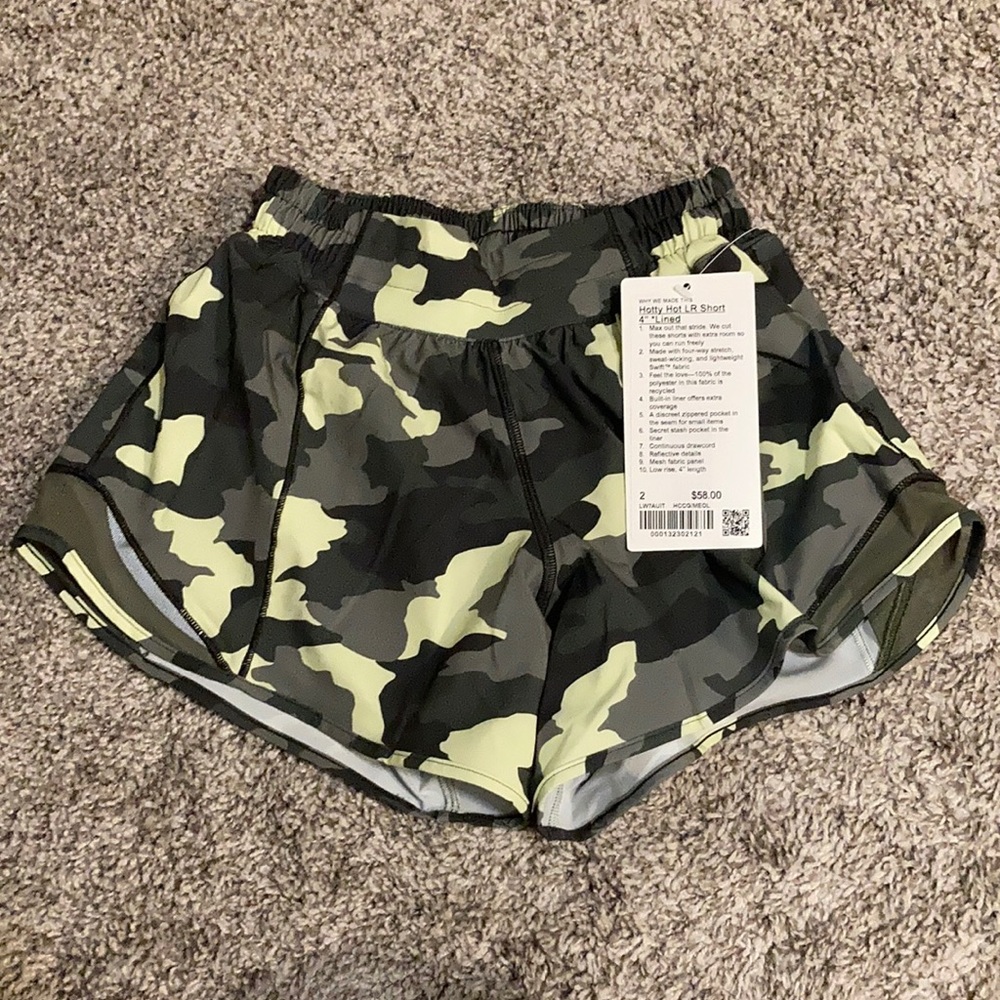 NWT lululemon Hotty Hot 4” Size 2